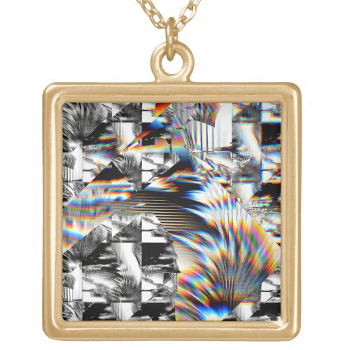 Rainbow Assault   Gold Plated Necklace