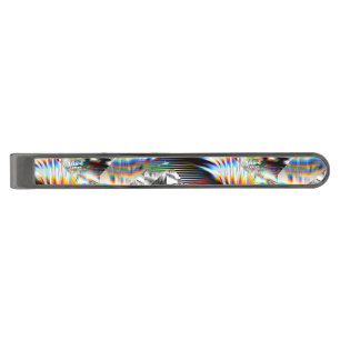 Rainbow Assault Gunmetal Finish Tie Bar