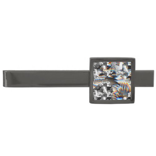 Rainbow Assault   Gunmetal Finish Tie Bar