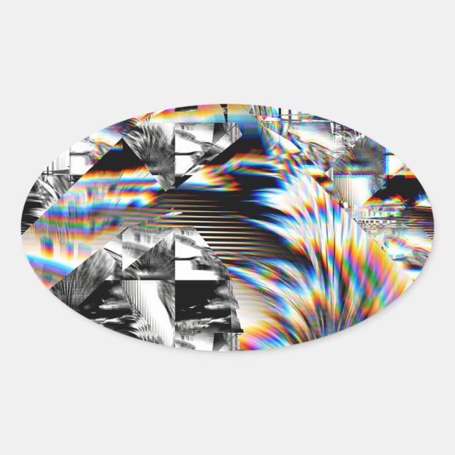 Rainbow Assault   Oval Sticker (Front)