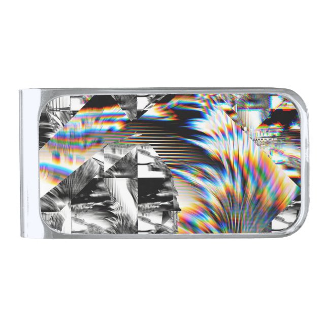 Rainbow Assault  Silver Finish Money Clip (Front)