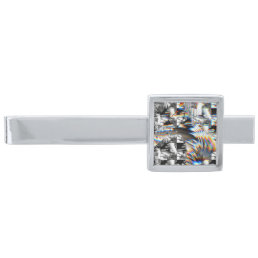 Rainbow Assault  Silver Finish Tie Bar