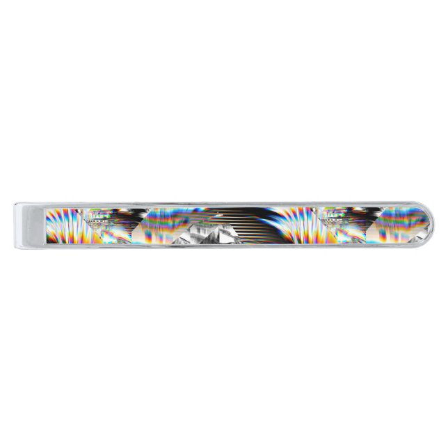 Rainbow Assault   Silver Finish Tie Bar (Front)