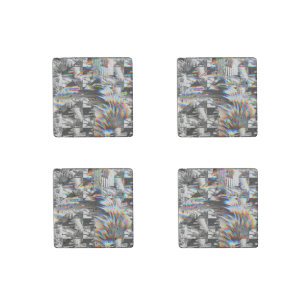 Rainbow Assault  Stone Magnet