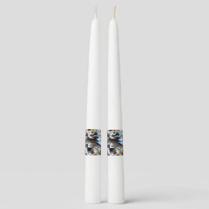Rainbow Assault  Taper Candle