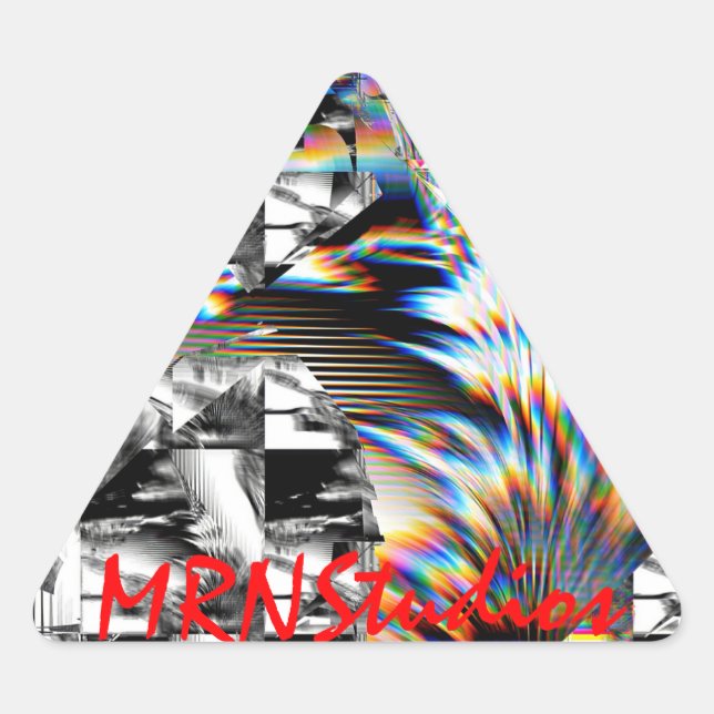 Rainbow Assault  Triangle Sticker (Front)