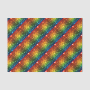 Rainbow Astral Glitter Only Love Is Real Tissue Paper