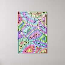 rainbow asymmetrical abstract shapes 2
