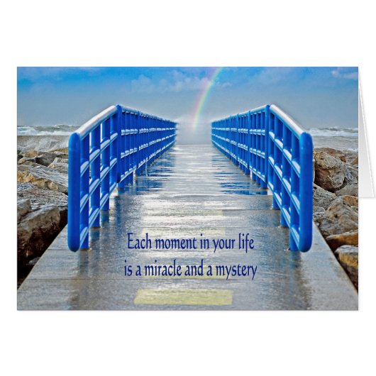 Rainbow at end of Pier Cards (Front Horizontal)