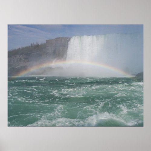 Rainbow At NiagaraFalls Poster