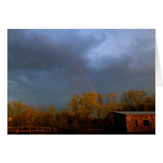 Rainbow at Sunset Cards (Front Horizontal)