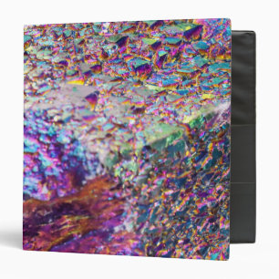 Rainbow Aura Crystals 3 Ring Binder