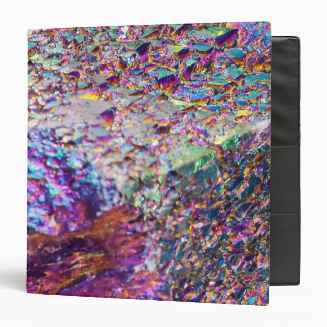 Rainbow Aura Crystals 3 Ring Binder (Front/Inside)