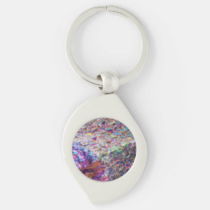 Rainbow Aura Crystals Keychain
