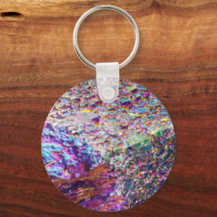Rainbow Aura Crystals Keychain