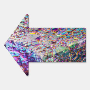 Rainbow Aura Crystals Sign