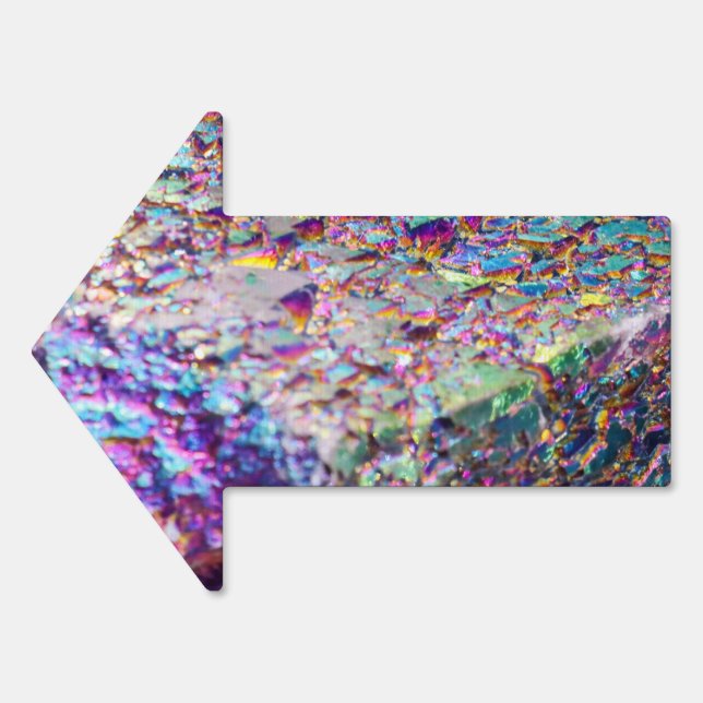 Rainbow Aura Crystals Sign (Front)
