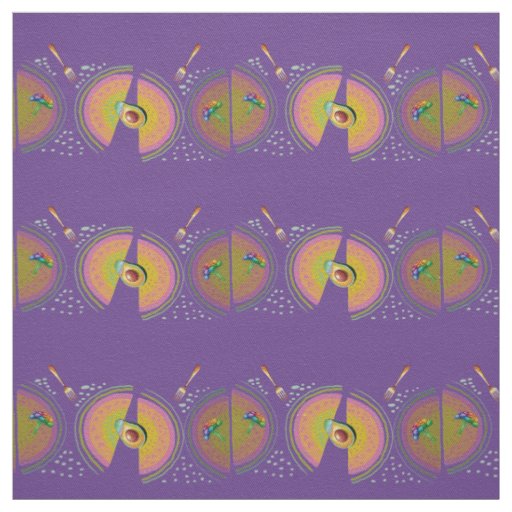 rainbow avocado fabric