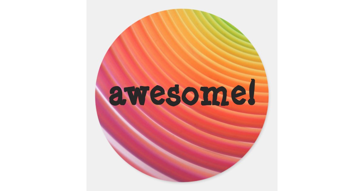 Rainbow awesome sticker sheet | Zazzle