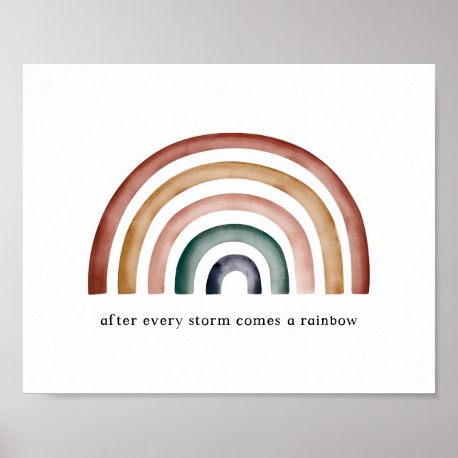 Rainbow Baby - After every storm comes a rainbow Poster (Front)