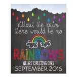 Rainbow Baby Announcement Photo Prop Sign, 11 X 14 at Zazzle
