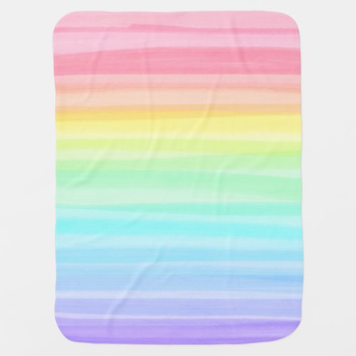 Rainbow Baby Blanket Watercolor Rainbow colors