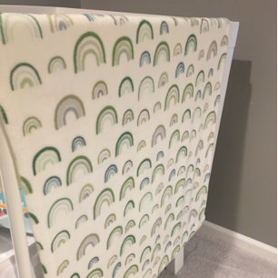 Rainbow Baby Boy Green, Blue, Gray, Fleece Blanket