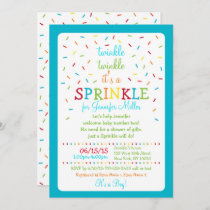 Rainbow Baby Boy Sprinkle Invitation