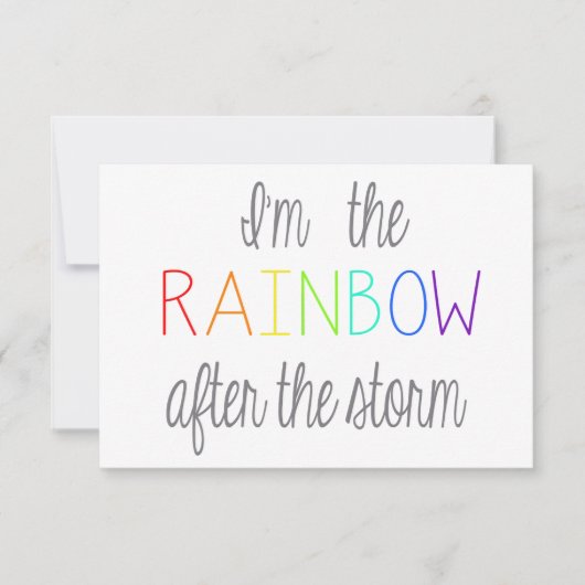 Rainbow Baby Card *Personalize* (Front)