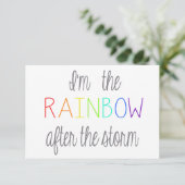 Rainbow Baby Card *Personalize* (Standing Front)