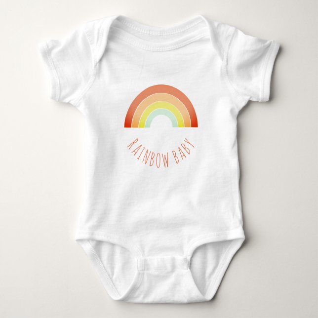 Rainbow Baby Colorful Baby Bodysuit (Front)