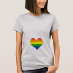 Rainbow Baby Heart Maternity Shirt at Zazzle