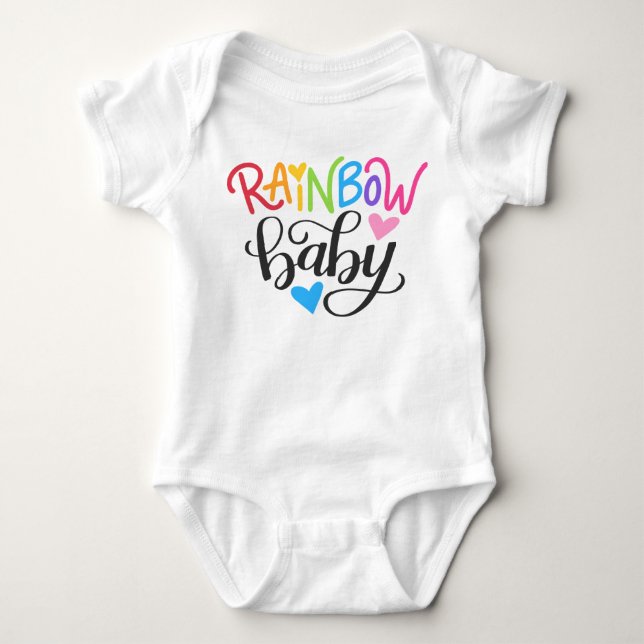 Rainbow Baby Newborn Hope Storm Baby Bodysuit (Front)