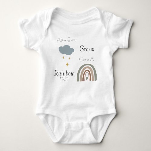 Rainbow Baby One Piece Baby Bodysuit