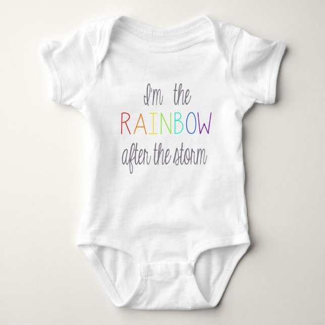 Rainbow Baby Outfit Baby Bodysuit (Front)