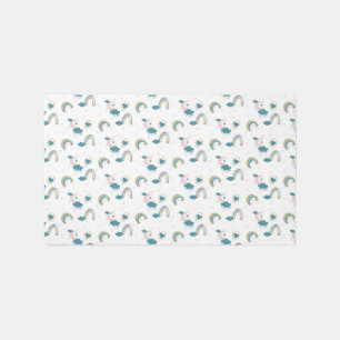 Rainbow Baby Pastel Pattern – Whimsical Nursery Rug
