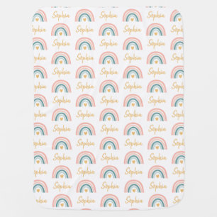 Rainbow Baby Personalized Blanket