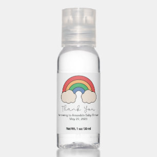 Rainbow Baby Shower, Baby Shower Favor Hand Sanitizer
