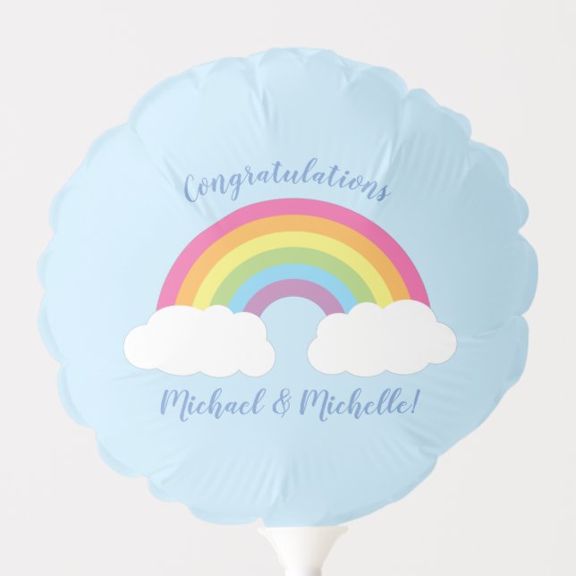 Rainbow Baby Shower  Balloon (Front)
