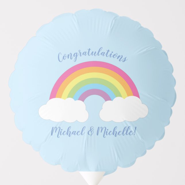 Rainbow Baby Shower  Balloon (Front)