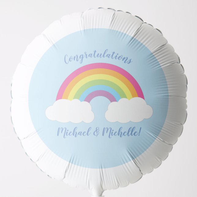 Rainbow Baby Shower  Balloon (Front)