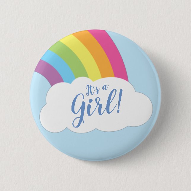 Rainbow Baby Shower Button (Front)
