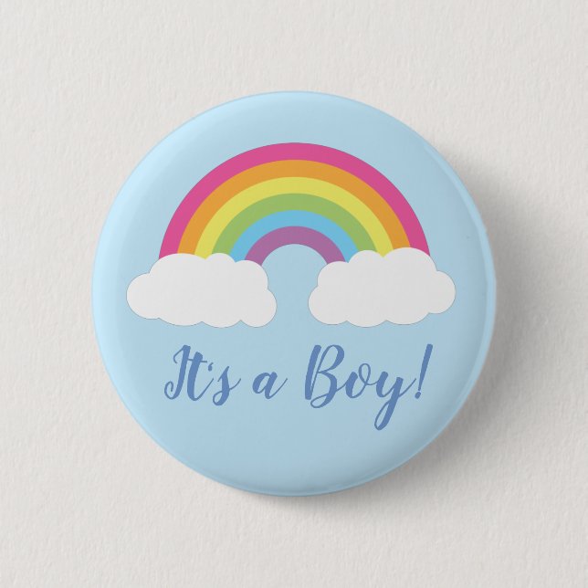 Rainbow Baby Shower Button (Front)