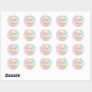 Rainbow Baby Shower Colorful Watercolor Custom Classic Round Sticker