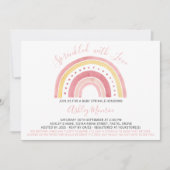 Rainbow Baby Shower Girl Baby Sprinkle Invitation (Front)