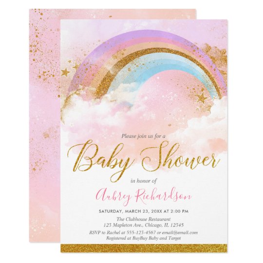 pastel pink baby shower