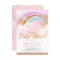 Rainbow baby shower girl pastel pink gold