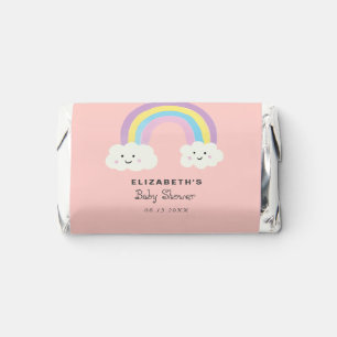 Rainbow Baby Shower Girl Pink Whimsical Cute  Hershey's Miniatures