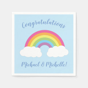 Rainbow Baby Shower Napkins
