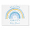 Rainbow Baby Shower Paster Watercolor Welcome